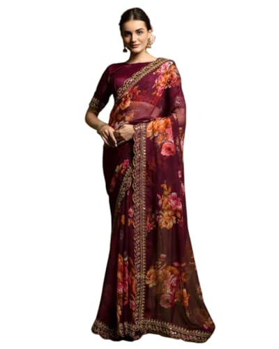 Sari traditionnel indien violet à porter lors des grands mariages et célébrations culturelles