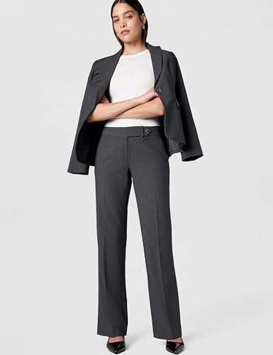 Image of Calvin Klein Women's Classic Fit Straight Leg Lux Suit Pants