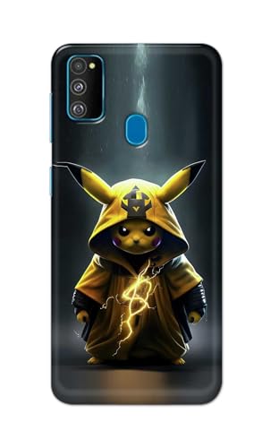 Image of PRINTFIDAA Printed Hard Back Cover Case for Samsung Galaxy M30s | Samsung Galaxy M21 | Samsung M21 2021 Edition Back Cover (Cartoon Cat) -112