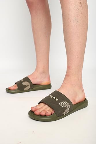 Image of CHUPPS Edge Blue & Grey Drift Orthopedic Slippers | Soft Footpharma Footbed | Breathable Ventilation Holes | Lightweight Flip Flops | Anti-Skid Chappals for Everyday For Mens