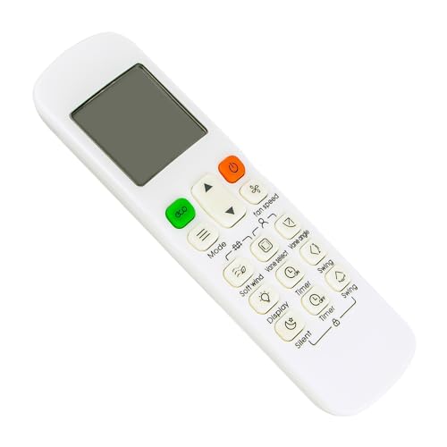 VINABTY RM12F Mando a Distancia sustituido fit para Mando a Distancia de Aire Acondicionado Midea AC con retroiluminación