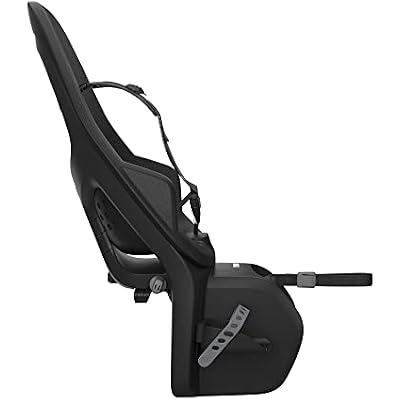 مقعد دراجة للأطفال من Thule Yepp 2، مساند أقدام قابلة للتعديل، حزام أمان بخمس نقاط وتصميم سهل التركيب
