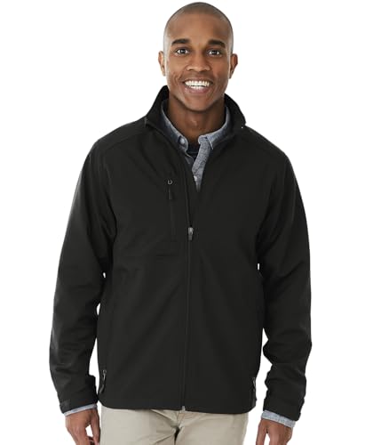 Charles River Apparel Men's Axis Soft Shell Jacket, Black, Small