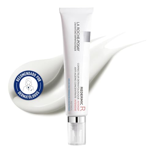 La Roche Posay Crema Anti-arrugas Intensiva, Tratamiento Corrector, Regenerador y Unificador, Fórmula con Retinol, Neurosensina y Adenosina, Redermic Retinol, 30 ml