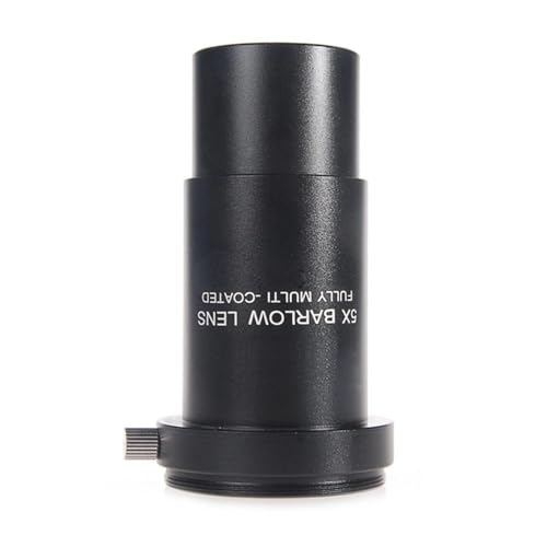 Lente roscada M42 acromática y espejo de aumento de metal de 5X 3