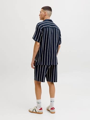 Vêtements Jack & Jones JORCOBA STRIPE RESORT SHIRT SS SN pour - vue 5