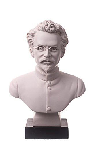 danila-souvenirs sowjetischer russischer Kommunist Leo (Lew) Trotzki marmor Büste Statue Skulptur 16 cm
