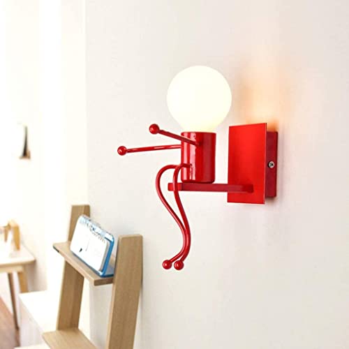 Lámpara de pared E27 aplique de hierro forjado moderno para pasillo interior 6