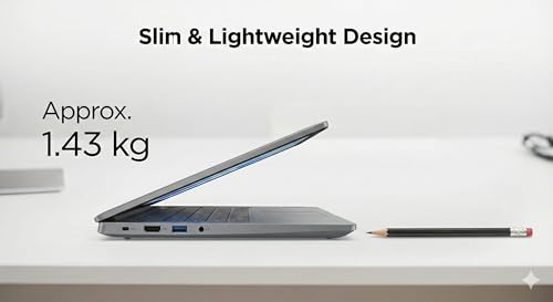 Image of Lenovo V14 G4 AMD Ryzen 5 7520U 14 inch (35.56 cm) FHD Laptop (16GB LPDDR5 RAM /512GB SSD /Windows 11 Home /Ms-Office /2GB AMD Radeon 610M Graphics /Dolby Audio /Arctic Grey /1.43 Kg), 1 Year Warranty