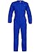 BWOLF ANAX Cotone Tuta da Lavoro Uomo Cotone Tuta Lavoro Uomo Cotone Tuta Intera Uomo Cotone Blu da Lavoro | 5 Tasche, Elastico ai Polse e Fascia Elastica in Vita (S, Blu Reale)