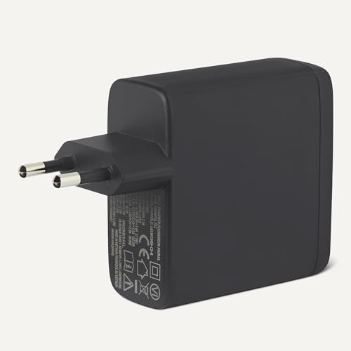 Cargador de pared USB-C 120W de Amazon Basics con 3 puertos para portátil 4
