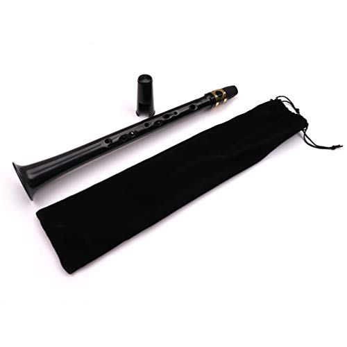 Milisten 8-Hole Saxophone Mini Pocket Saxophone Portable Simple Mini Saxophone For Beginner With Carrying Bag (Black) Saxophone #TOP6