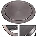 ABOOFAN Drop-in Countertop Trash Bin Lid, Round Waste Chute Lid Stainless Steel Balance Flap Cover Recessed Trash Grommets Swing Trash Can Accessories fit 18-20cm Hole