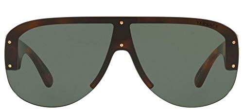 Versace Man Sunglasses, Tortoise Lenses Injected Frame, 48mm2