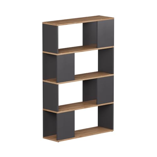 Vicco Raumteiler Eneos, Anthrazit/Goldkraft Eiche, 80 x 124.5 cm