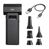 サンワダイレクト 電動エアダスター 充電式 Type-C 最大風速31m/s 風量4段階調整 ノズル5種類 LED ディスプレイ搭載 小型 PC キーボード 掃除 200-CDADE006