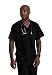 Barco One 0115 Men's V-Neck Top Black L