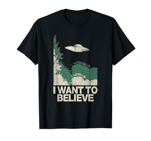 Photo de I Want to Believe - T-shirt imprimé extraterrestre OVNI T-Shirt