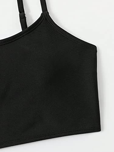 SHENHE Girl's 3 Piece Tropical Print High Waist Bikini Swimsuit with Cover Up Pants3