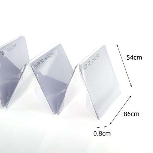YAVIS 50 Stück RFID-Karte 125 kHz Annäherung ID Smart Card Tag 0,8 mm dick TK4100 / EM4100 / EM4200 Lesen Karte für Zugangskontrollsystem, weiß