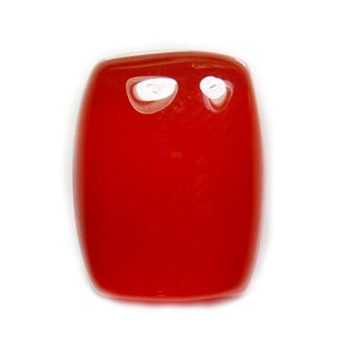 Perle rectangulaire en onyx rouge naturel 7-9mm pour création collier
