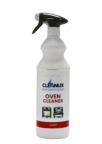 Cleanux Oven Cleaner Spray 1L - BBQ, Grill Cleaner, Grime and Grease Remover