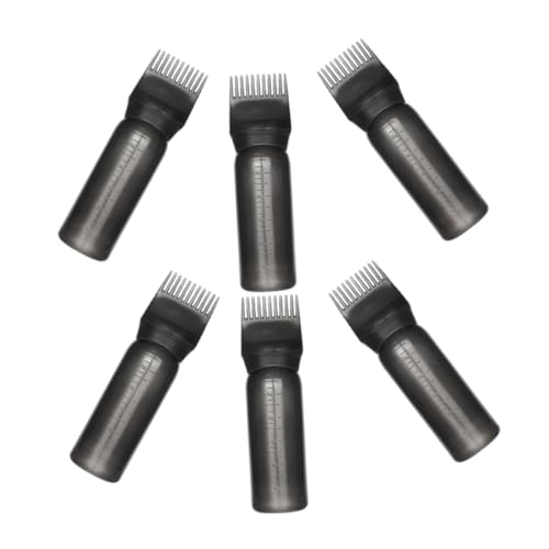 Didiseaon 6pcs Root Comb Applicator Bottles for Hair Dye Twist Top Graduated Bottle