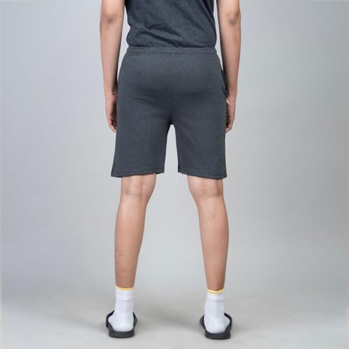 Image of Men's Solid Slim Fit Casual Shorts for Casual Wear | Stretchable Cotton Comfort Fit and High Performance for Everyday Wear | Running /Gyming Athleisure Shorts