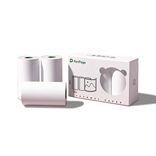 Peripage Mini Printer HD Photo Paper Photo Thermal Paper A6/A8 Waterproof Oilproof Scratchproof BPA Box Pack 3 Roll 5.5m/roll