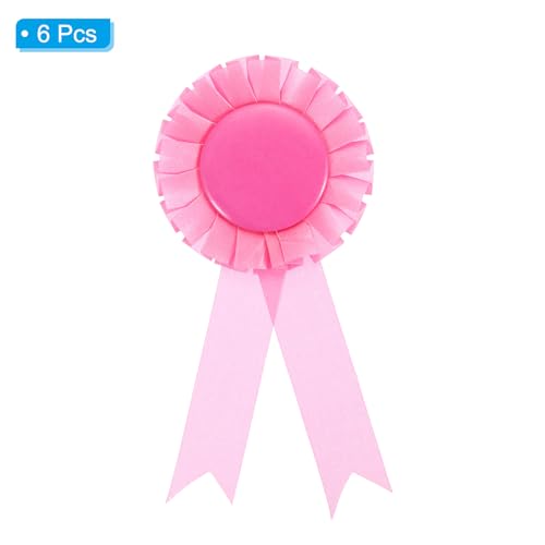 Rubans de récompense roses vierges pour personnaliser vos remises de prix