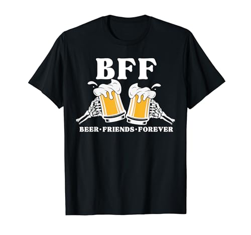 Camisa divertida de BFF Beer Friend Forever para fiesta de borrachera para hombre Camiseta