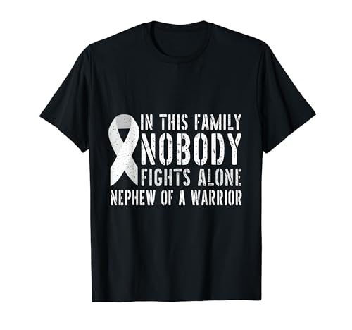 Nephew of a Warrior Family Matching Lung Cancer Maglietta