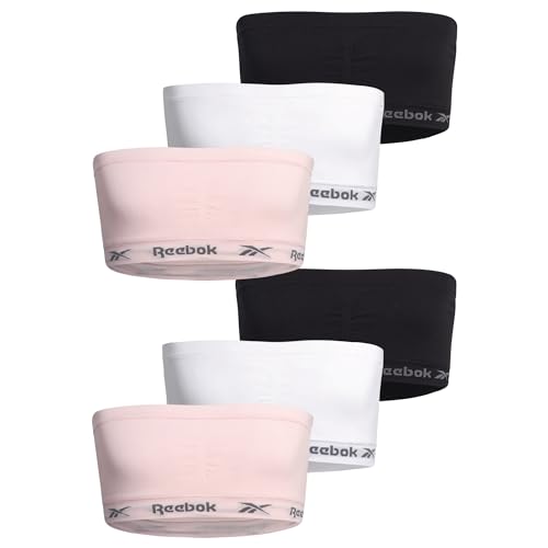 Bralette Reebok filles sans couture lot de 6 brassières bandeaux sans rembourrage taille XL