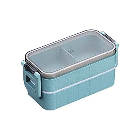 Amazon 弁当箱 二段 お弁当箱 ランチボックス べんとう箱 女性 男性 高校生 通勤 漏れ防止 おしゃれ 軽量 レンジids School Food Container 2 Layer Blue 弁当箱 オンライン通販