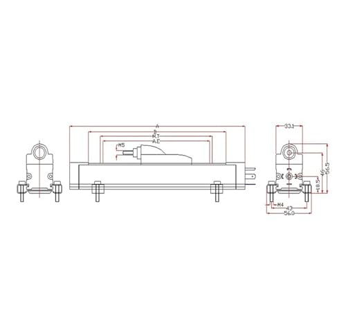 Regla electrónica KTF225 deslizante y sensor lineal KTF100 mm de alta resistencia 4