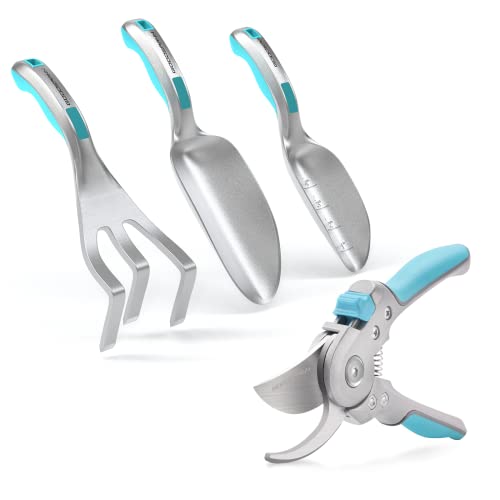 Set de herramientas de jardín GOODSMANN de aluminio, 4 piezas miniatura 1