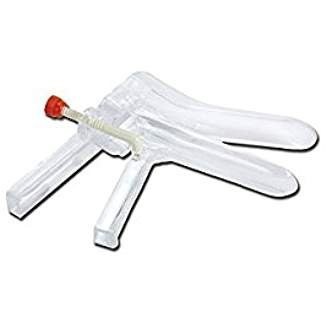 SPECULUM VAGINALE MONOUSO STERILE MODELLO A VITE LATERALE - MISURA MEDIA - SCATOLA DA 120 PEZZI