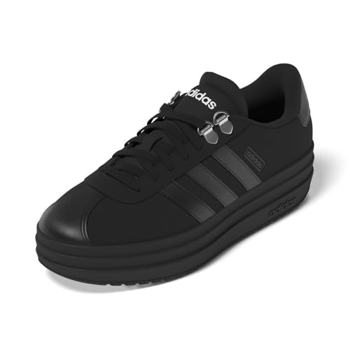 Image of adidas Womens Vl Court Bold Lace Up Sneakers Shoes Casual - Pink