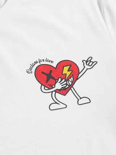 GORGLITTER Men's Casual Cartoon Graphic Tee and Breathable Mesh Athletic Shorts 2 Piece Short Sets Outfits4