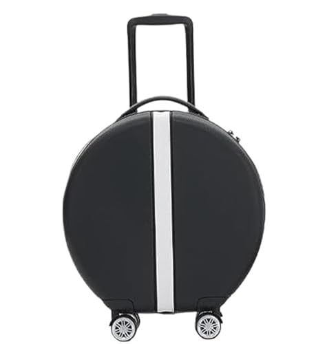 Luggage Travel Gear 18 Inch Carry On Lugage Round Suitcases with Wheels Portable Lugage Suitcase Checked(A)