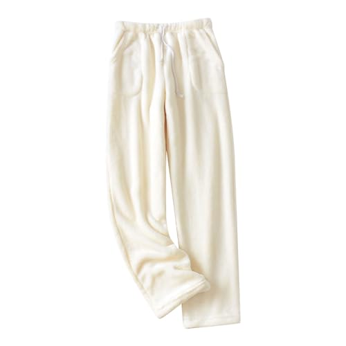 Wikoan Bas De Pyjama Femme Hiver Pantalon Pyjama Avec Poches