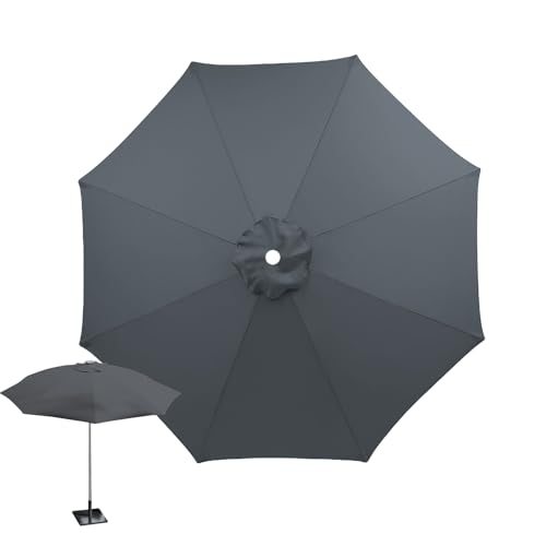 Nuyhgtr Umbrella Replacement Canopy, Outdoor Parasol UV 50+ Shield, Waterproof Polyester Fabric Cover, Fits Multiple Frame Types, Ideal for Patio Garden Deck Sunshade