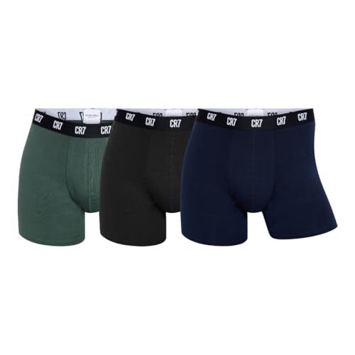 CR7 Men's 3-Pack Cotton Blend Boxer Briefs, XX-Large US 36-38 waist Multi2