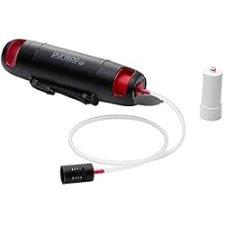 Purificador De Agua Pur Purisoo Botella de agua portátil con purificador Negro