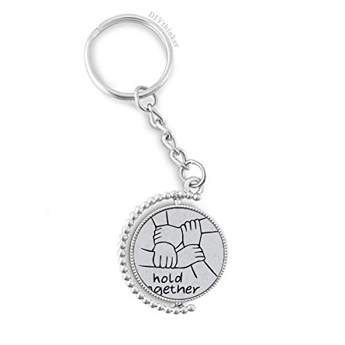 Llavero giratorio personalizado de metal duradero con diseño Pilgrim exclusivo