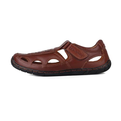 Image of Red Chief Nubuck Leather Formal Slip-On Sandal for Men | RC547