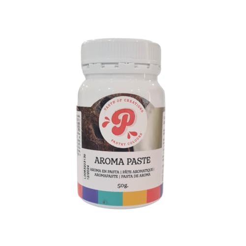 PASTRY COLOURS, Aroma en Pasta de Coco Concentrado, Sabor Intenso, Saborizante en Pasta para Postres y Tartas, Perfecto para Buttercream, Masa o Relleno, 50 Gr