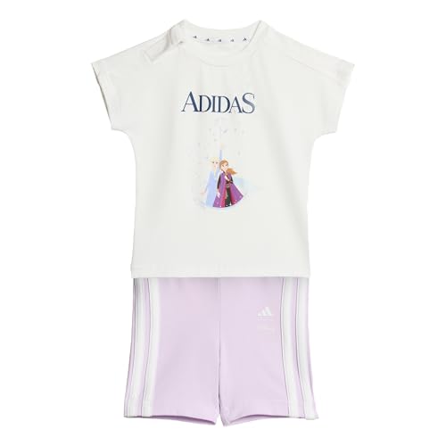 adidas Baby - Mädchen DISNEY FROZEN T-SHIRT SET, white/dark blue, 18-24 Months