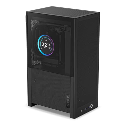 NZXT Boîtier PC H2 Flow – Mini-ITX 20,7 L à Flux d'air élevé – Inclut 2 Ventilateurs supérieurs de 120 mm et Un câble Riser PCIe 5.0 – Carte Graphique 331 mm...