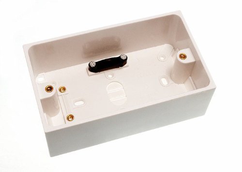 Boîte d'encastrement double saillie 47mm lot de 5 pour appareillage